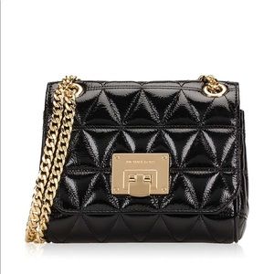 Michael Kors Black Vivianne SM Shoulder Flap